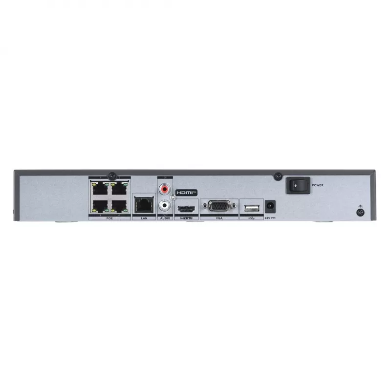 Netwerk-videorecorder Hikvision DS-7604NXI-K1/4P 4 kanalen 4K