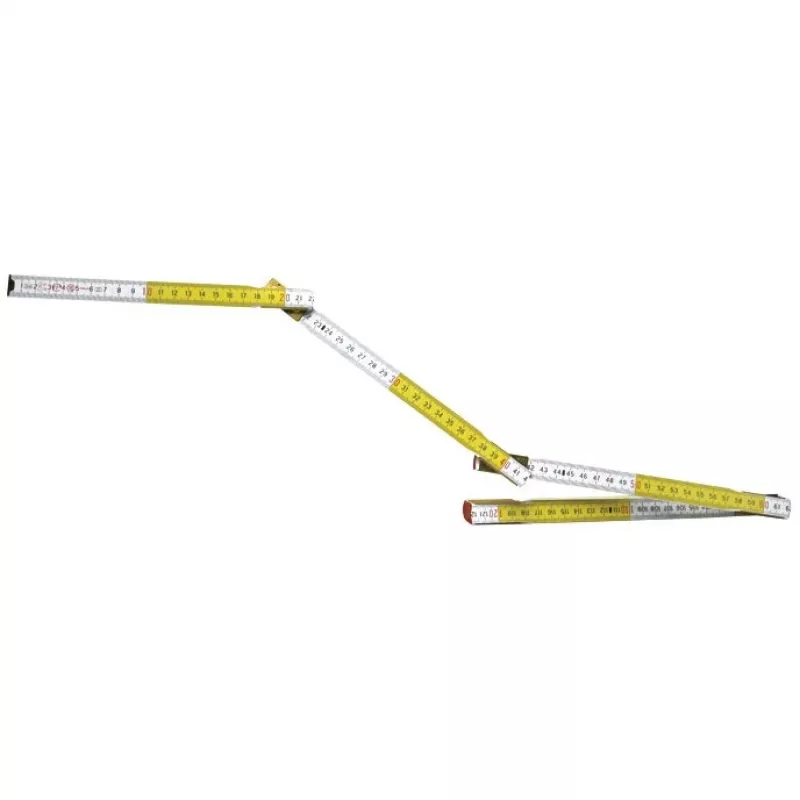 Duimstok STANLEY 0-35-458, hout, 2 m, 17 mm breed, wit/geel
