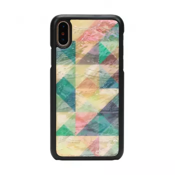 Smartphonehoesje iKins voor iPhone XS / iPhone XS Mosaic zwart