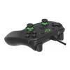 Esperanza EGG110K Vanquisher bedrade USB-gamepad voor pc/PS3, met trillingen, 12 knoppen, 2 analoge sticks, zwart/groen