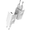Oplader Baseus Quick Charger CCALL-BX02, 24 W max, USB Fast Charge 3.0, wit, 100–240 V
