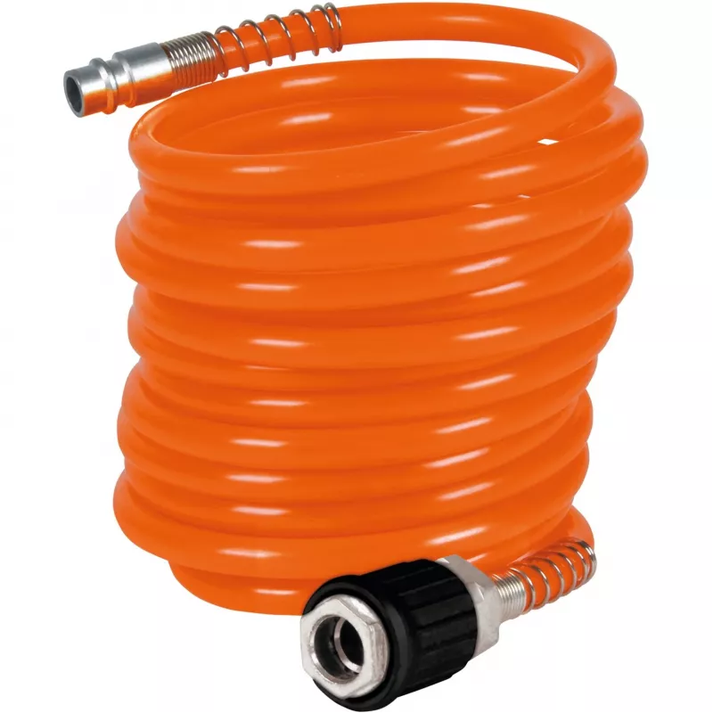 Persluchtset Professional, 5-delig, spuitpistool zilver/rood