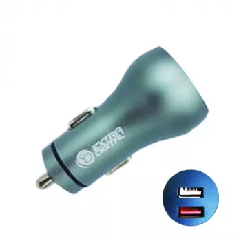 Oplader USB 2.0 + USB 3.0: 12V-24V, 30W, QC3.0