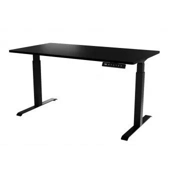 Bureau met elektrische hoogteverstelling MOON LONG 150x80x72-120 zwart