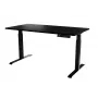 Bureau met elektrische hoogteverstelling MOON LONG 150x80x72-120 zwart