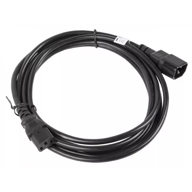 Lanberg CA-C13E-11CC-0030-BK stroomkabel zwart 3 m C13-koppeling C14-koppeling (CA-C13E-11CC-0030-BK)