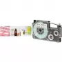 Labelband CASIO XR-6RD1 – 6 mm breed, 8 m lang, zwart op rood