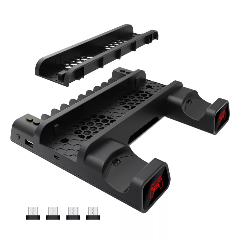 Kühlpad White Shark PS4-19076 Cutman met 2 oplaadstations voor controller