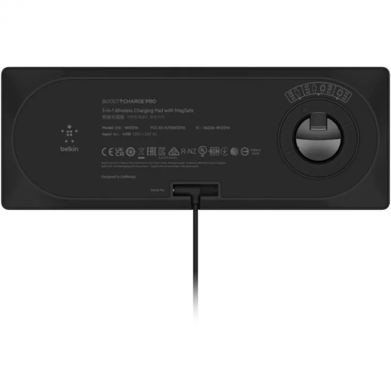 Draadloze oplader Belkin BOOST↑CHARGE PRO snelladen zwart