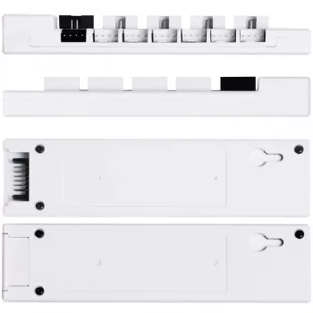 USB- en PWM-hub Lian Li EDGE HUB EG-HUB01W — 4× USB, 6× PWM, wit
