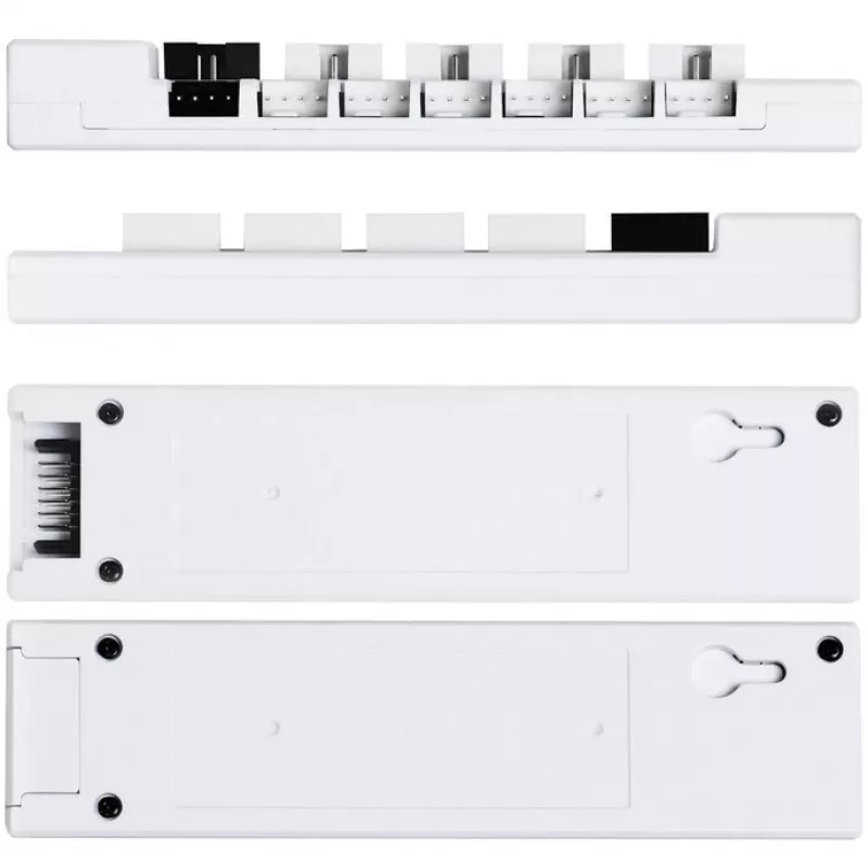 USB- en PWM-hub Lian Li EDGE HUB EG-HUB01W — 4× USB, 6× PWM, wit