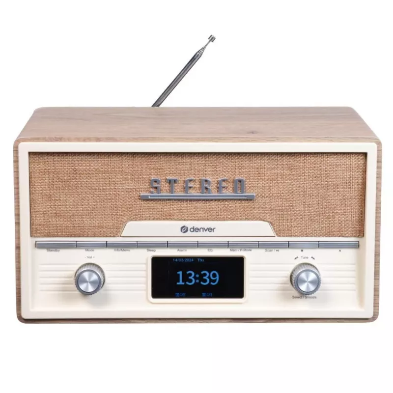 Persoonlijke cd-speler Denver MDA-525LW hout 10 W DAB+ FM