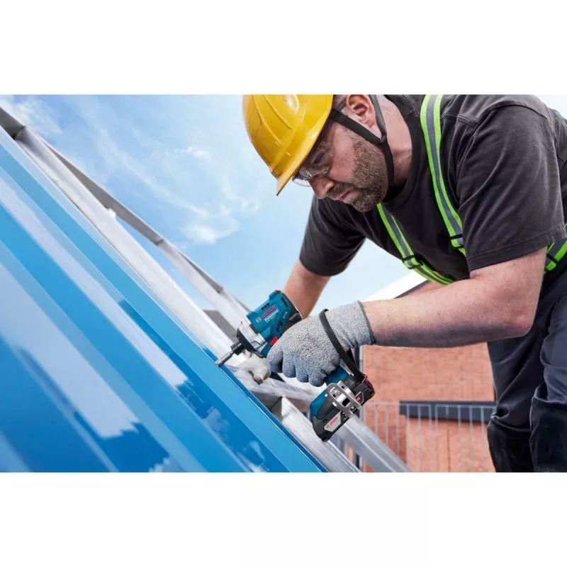 Accu-slagmoerschroevendraaier Bosch GDR 18V-215 met 2x 4,0Ah accu's