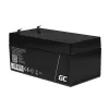 Green Cell AGM19 UPS-batterij lood-vlies 12 V 3,3 Ah