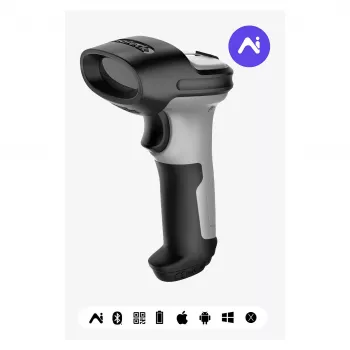 Inateck barcodescanner 72 grijs [BCST-72_gray]