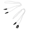 Corsair CC-8900253 Premium Sleeved SATA-kabel, 60 cm, 2 stuks, wit