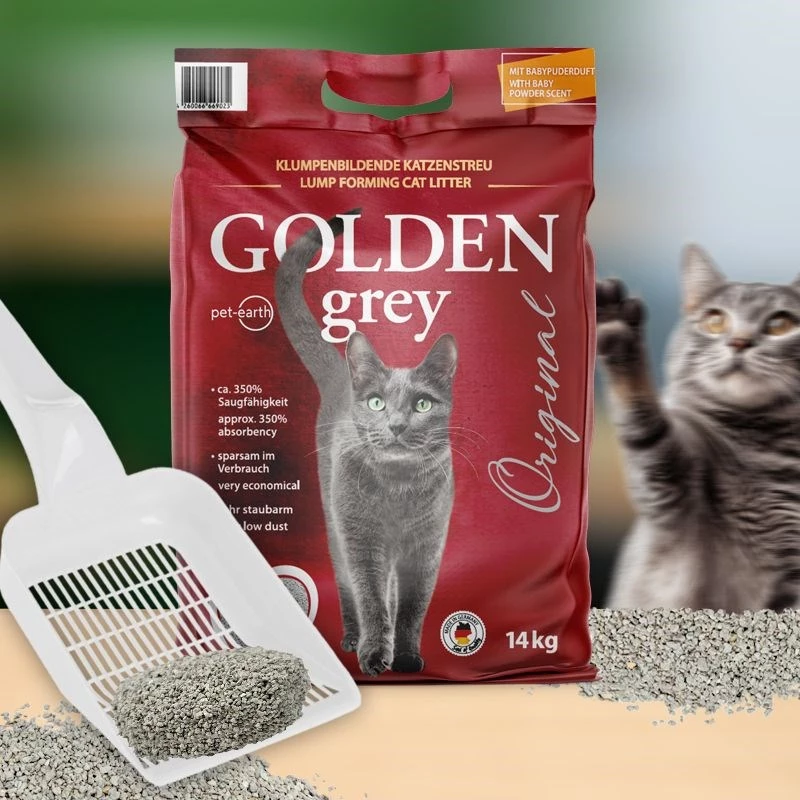 GOLDEN Grau Original - bentonietkattenbakkorrels - 7 kg