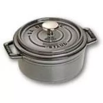 Staub 40509-474 ronde cocotte 12 cm grafietgrijs gietijzer