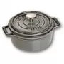 Staub 40509-474 ronde cocotte 12 cm grafietgrijs gietijzer