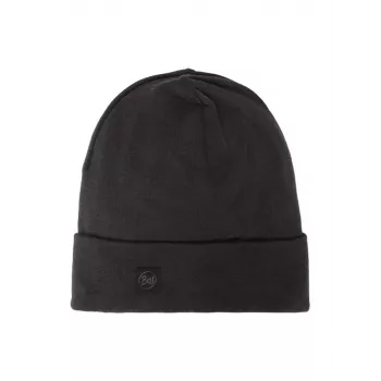 Buff zware merinowollen muts Loose Winter Cap - zwart