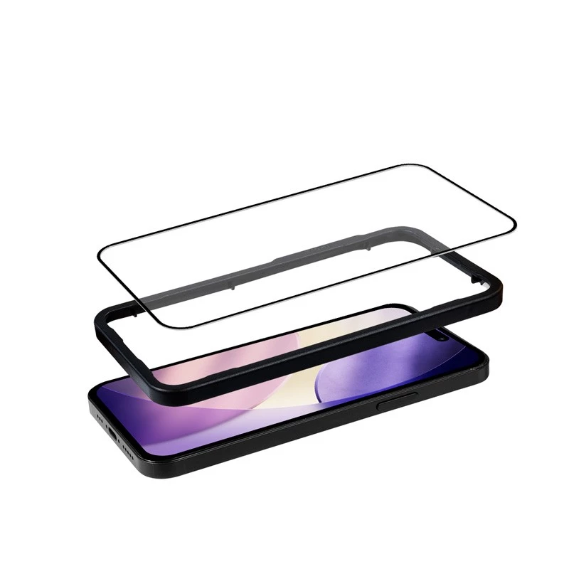 Montageframe voor beschermglas van gehard glas van Crong voor iPhone 17 (model CRG3DAGIP1763)