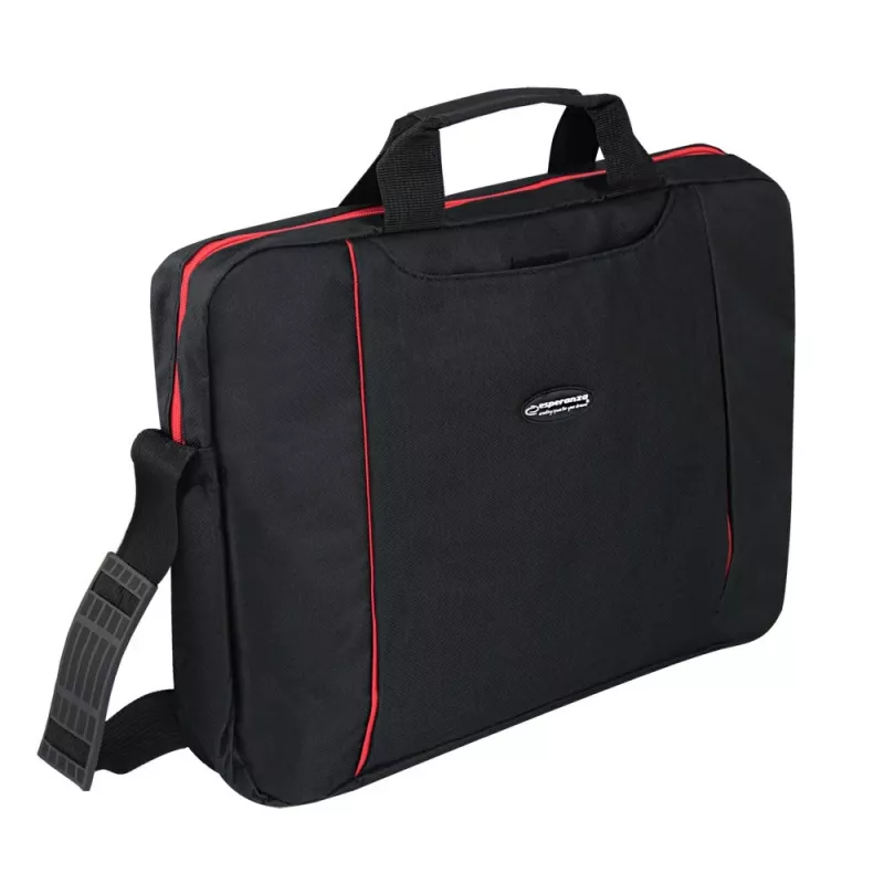 Esperanza SALERNO 39,6 cm (15,6) Toploader-tas zwart, rood