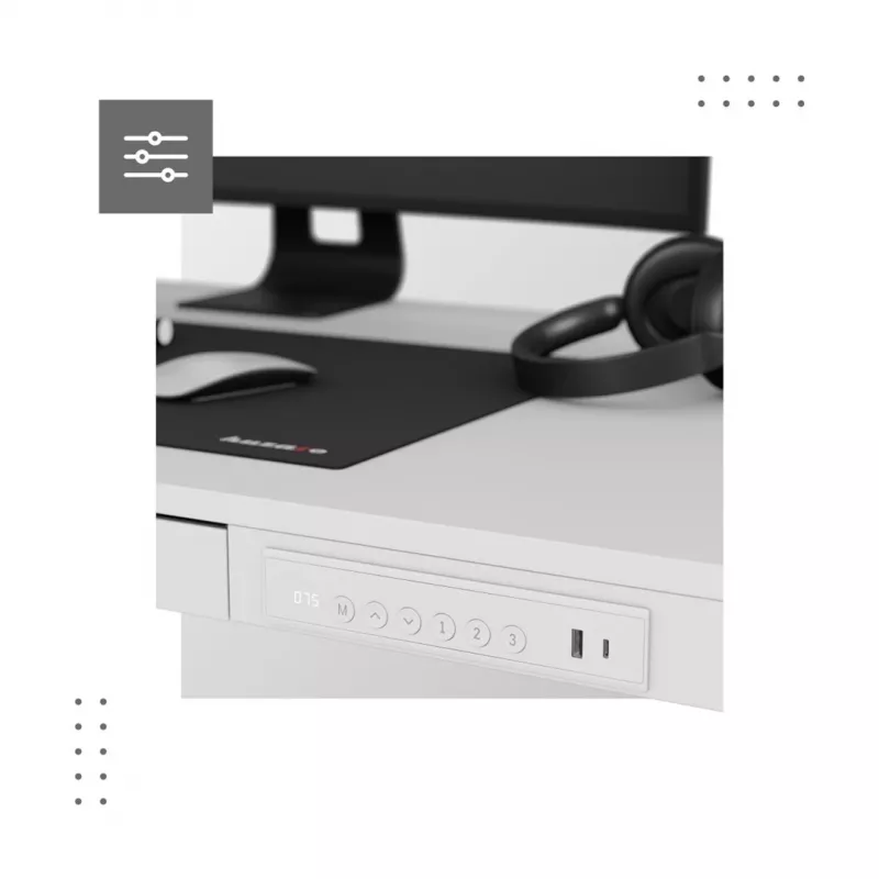 Elektrisch bureau MA-Leader 8.2 wit