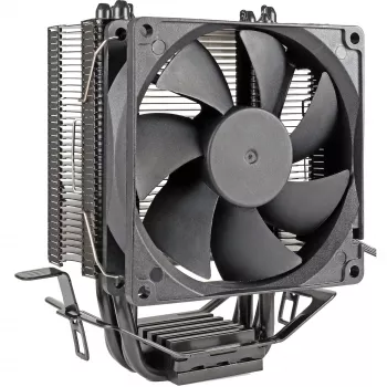 Luchtkoeler INTER-TECH 4P90 Bulk, 92 mm hydraulische ventilator, 125 W TDP, compatibel met AM5/AM4/AM3 en LGA 1700/1200/115x/775