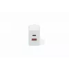 AC indoor USB GaN-oplader DIGITUS DA-10301 — 30W, 1× USB-C, 1× USB-A, 100–240V, wit