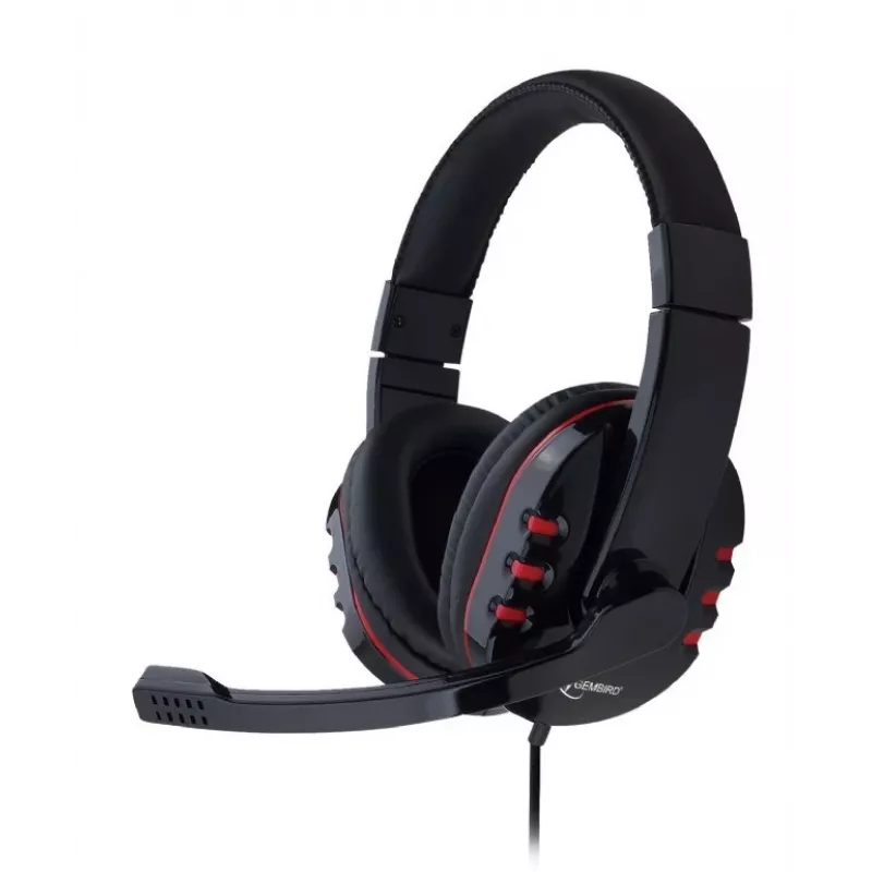Gembird GHS-402 hoofdtelefoon/headset bekabeld hoofdband gaming zwart
