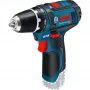 Bosch GSR 12V-15 Professional 650 g zwart, blauw, rood, zilver