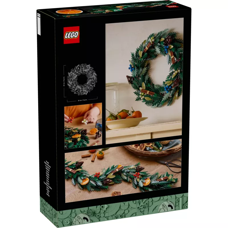 LEGO 10340 Icons kerstkrans bouwspeelgoed