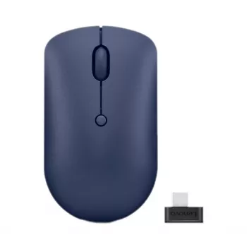 Draadloze optische muis Lenovo 540 RF, dubbelhandig, 2400 DPI, 2,4 GHz USB-C-ontvanger, blauw
