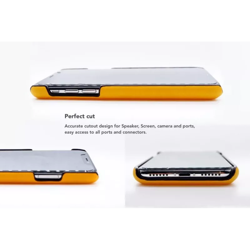 VixFox telefoonachterkant voor iPhone 7/8 Plus, mosterdgeel, harde beschermhoes