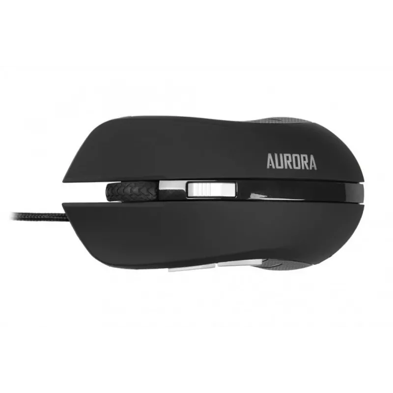 iBox Aurora A-1 IMOGS9031 bedrade optische gamingmuis, 2400 DPI, USB Type-A, RGB, voor rechtshandigen, zwart