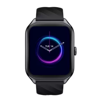 Smartwatch Zeblaze GTS 4 — 1,94 inch (4,93 cm) AMOLED, 466×466 px, touchscreen, Wi-Fi, siliconenband, zwart