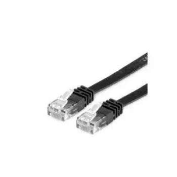 VALUE UTP-patchkabel Cat.6, plat, zwart 2m (21.99.0962)