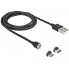 USB-kabel DeLOCK 85723 USB 2.0 1,1 m USB A USB C/Micro-USB B zwart