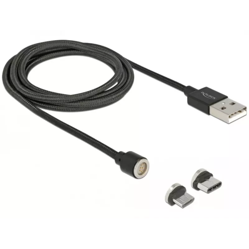 USB-kabel DeLOCK 85723 USB 2.0 1,1 m USB A USB C/Micro-USB B zwart