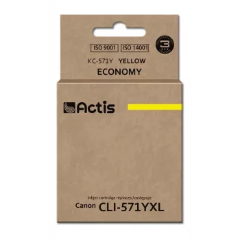 Actis KC-571Y inkt (vervanger voor Canon CLI-571Y; standaard; 12 ml; geel)
