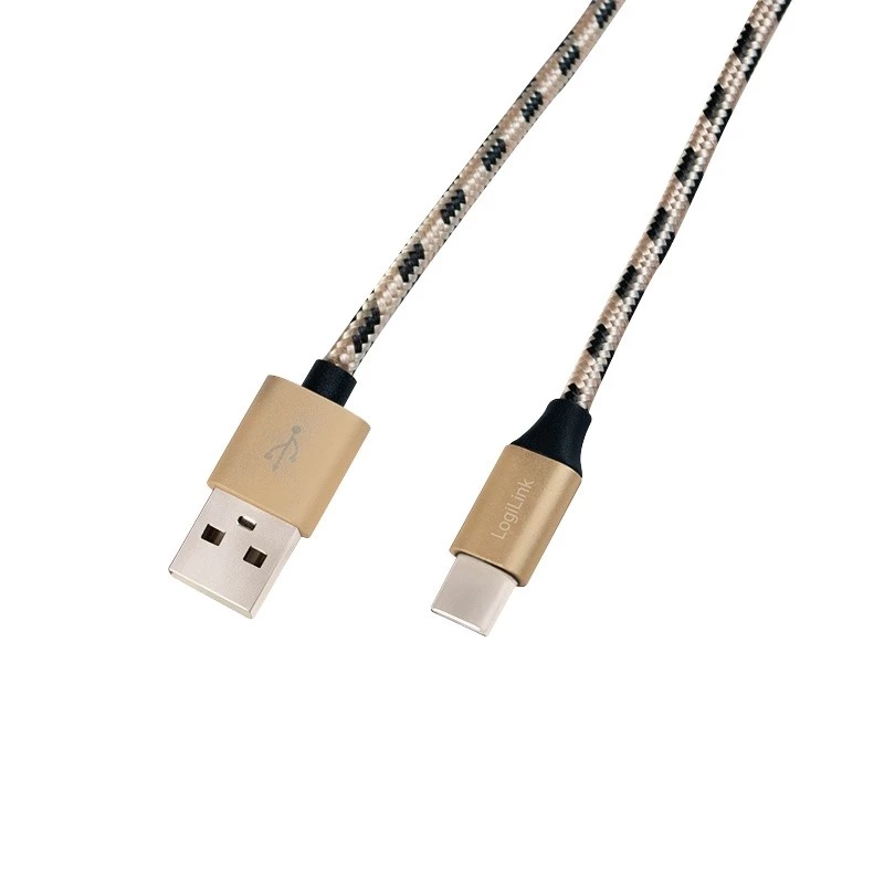 Sync- en oplaadkabel USB 2.0 AM naar USB-C stekker