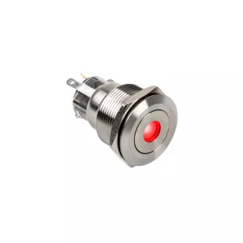 DimasTech PD211 22 mm Silverline Dot RGB drukschakelaar — vandalismebestendige paneeldrukschakelaar