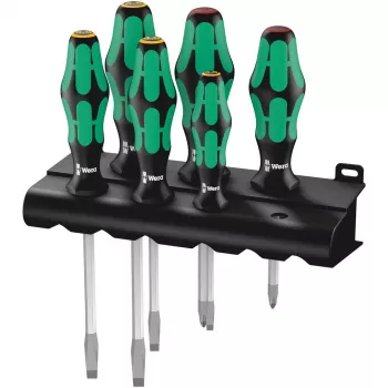Wera werkplaats schroevendraaierset 6-delig 334 SK/6 plat, Phillips Phillips (05007680001)