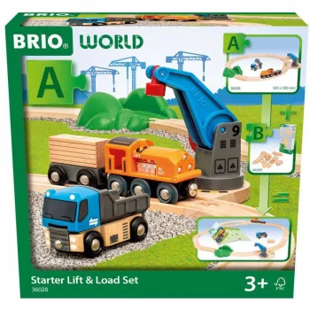 Brio World goederentrein startset met kraan