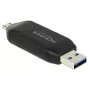 Kaartlezer DeLOCK 91734 USB/micro-USB zwart