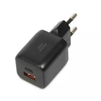 Externe voeding IBOX ILUC42B 12 V 2 A, 33 W, USB-A + USB-C PD3.0, QuickCharge 3.0, universeel