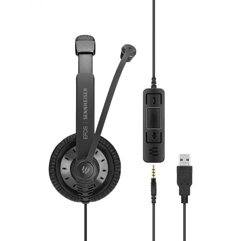 EPOS | SENNHEISER IMPACT SC 75 USB MS headset bedraad hoofdband connectiviteit/muziek USB Type-A zwart