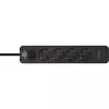 Verlengsnoer Brennenstuhl 1153240106 1,5 m 4 stopcontacten indoor zwart