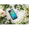 Telefoonhoesje iKins voor iPhone 11 Pro Max – waterlelie-design, zwart