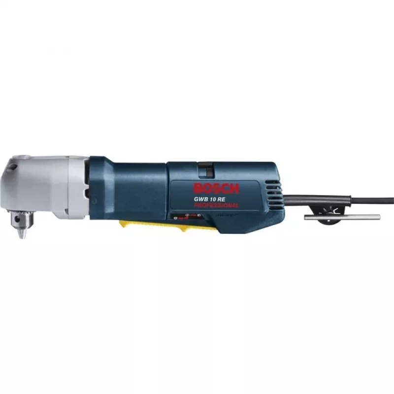 Bosch GWB 10 RE Professional 0601132703 haakse boormachine, 400 W, 1300 tpm, 5,5 Nm, tandkransboorhouder, blauw/zwart